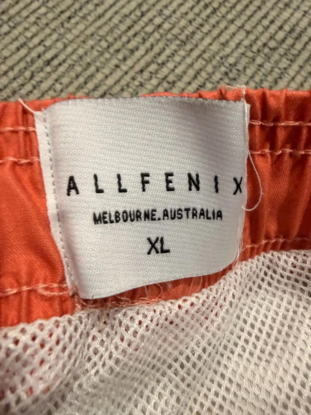 AllFenix Tan Orange Swim Shorts Drawstring Austrilian Made Boys XL